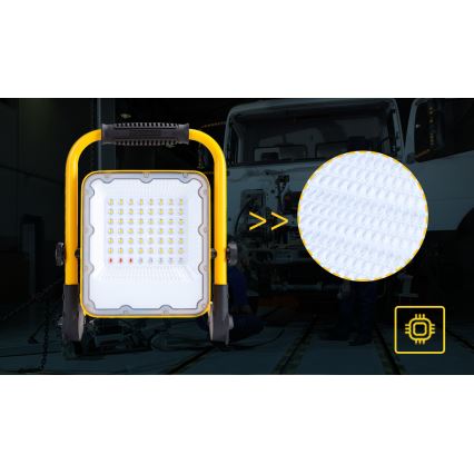 Aigostar - LED Dimmable rechargeable floodlight LED/50W/5V 6500K IP65