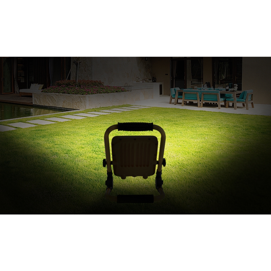 Aigostar - LED Dimmable rechargeable floodlight LED/50W/5V 6500K IP65