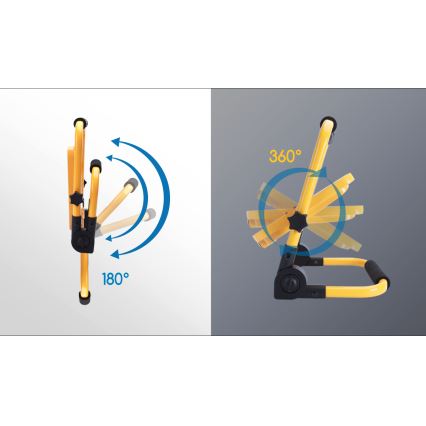 Aigostar - LED Dimmable rechargeable floodlight LED/50W/5V 6500K IP65