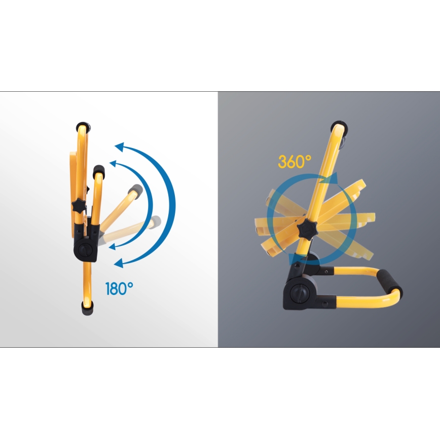 Aigostar - LED Dimmable rechargeable floodlight LED/50W/5V 6500K IP65