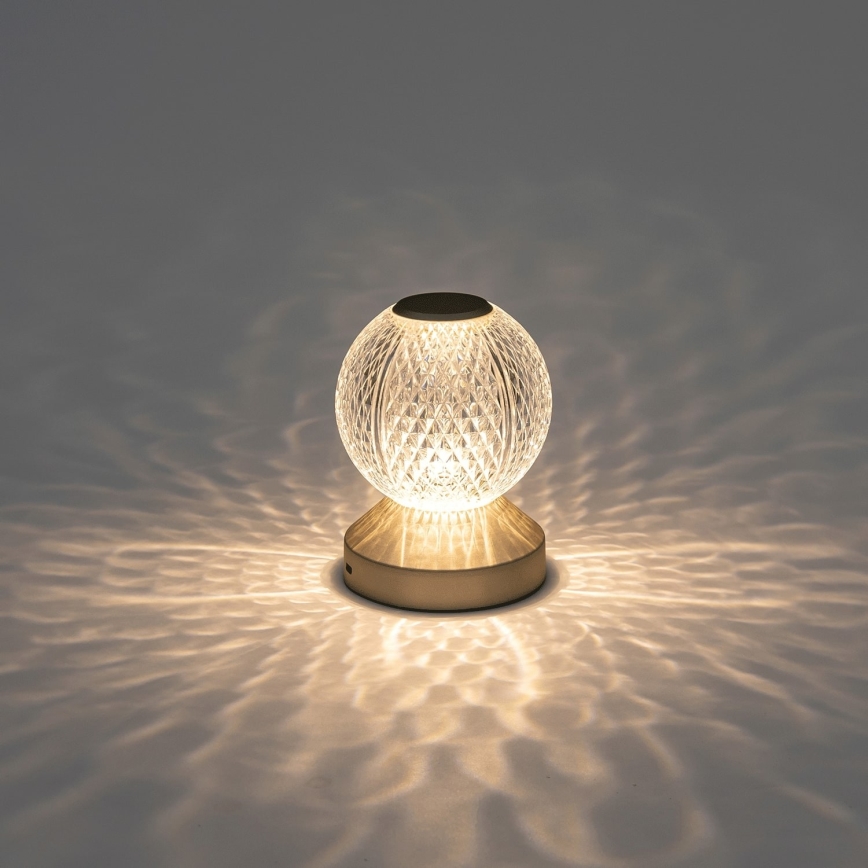 Aigostar - LED Dimmable rechargeable table lamp LED/1W/5V 2700/4000/6500K 1800mAh 13,5 cm
