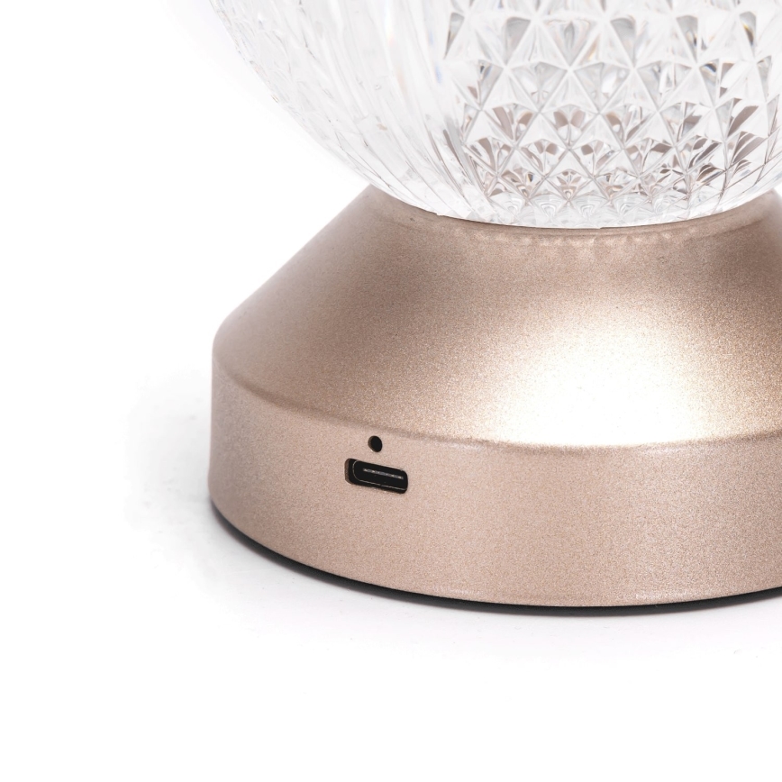 Aigostar - LED Dimmable rechargeable table lamp LED/1W/5V 2700/4000/6500K 1800mAh 13,5 cm