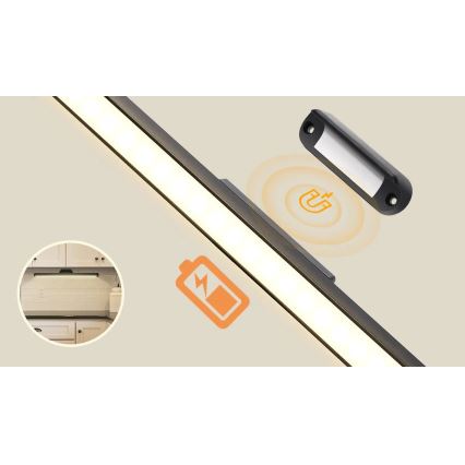 Aigostar - LED Dimmable rechargeable mirror lighting LED/2,9W/5V