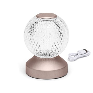 Aigostar - LED Dimmable rechargeable table lamp LED/1W/5V 2700/4000/6500K 1800mAh 13,5 cm
