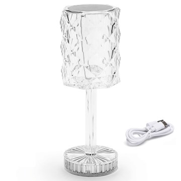 Aigostar - LED Dimmable rechargeable table lamp LED/1W/5V 2700/4000/6500K 1800mAh 26 cm