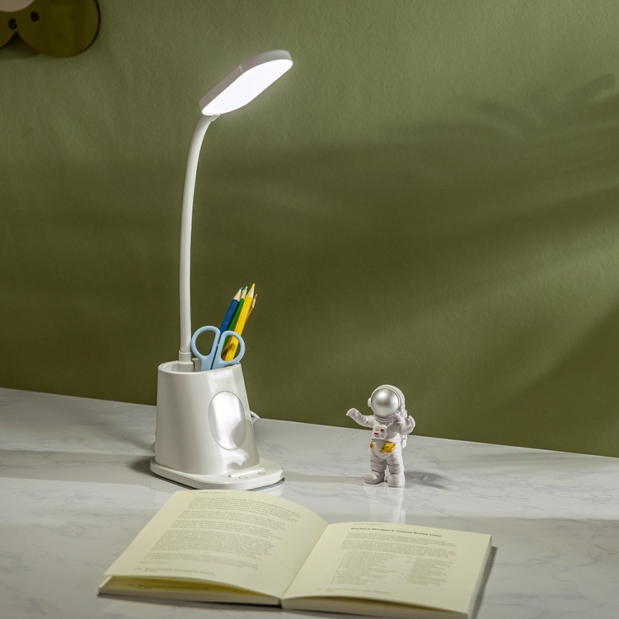 Aigostar - LED Dimmable rechargeable table lamp LED/2,8W/5V 1800mAh 3000/5000K white
