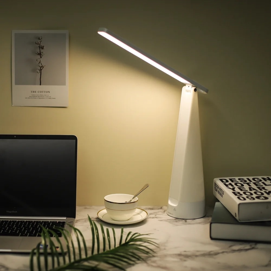 Aigostar - LED Dimmable rechargeable table lamp LED/7W/5V 4000K 4400 mAh white