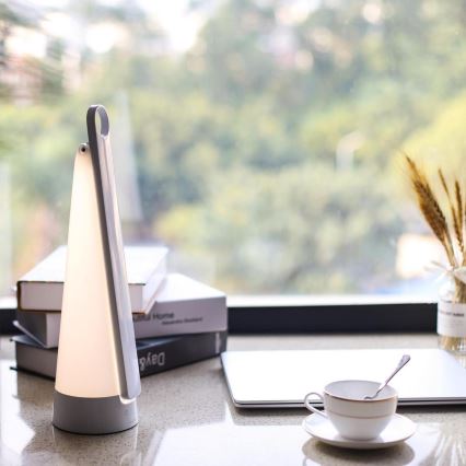 Aigostar - LED Dimmable rechargeable table lamp LED/7W/5V 4000K 4400 mAh white