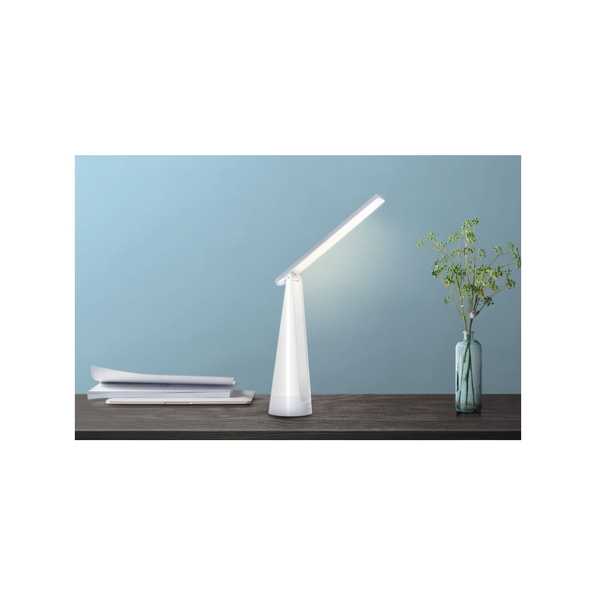 Aigostar - LED Dimmable rechargeable table lamp LED/7W/5V 4000K 4400 mAh white