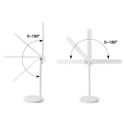 Aigostar - LED Dimmable rechargeable touch table lamp LED/3W/5V 2700/4000/6500K 1800 mAh
