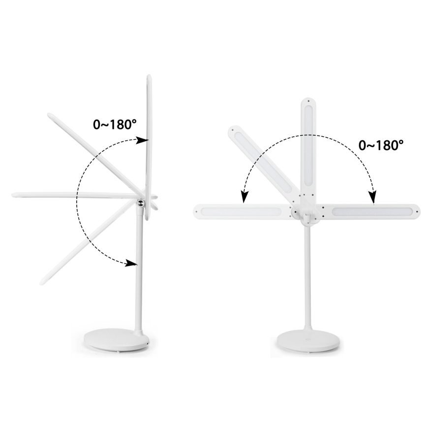 Aigostar - LED Dimmable rechargeable touch table lamp LED/3W/5V 1200mAh 3000/4000/6500K