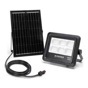 Aigostar - LED Dimmable solar floodlight LED/100W/3,4V IP65 + remote control