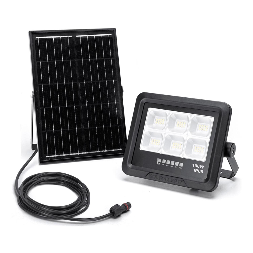 Aigostar - LED Dimmable solar floodlight LED/100W/3,4V IP65 + remote control