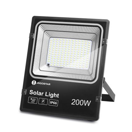 Aigostar - LED Dimmable solar floodlight LED/200W/3,2V IP66 + remote control