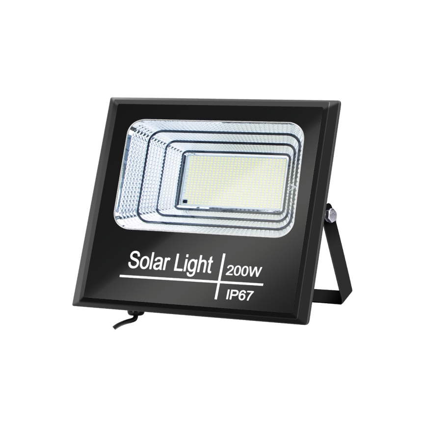 Aigostar - LED Dimmable solar floodlight LED/200W/3,2V IP67 + remote control
