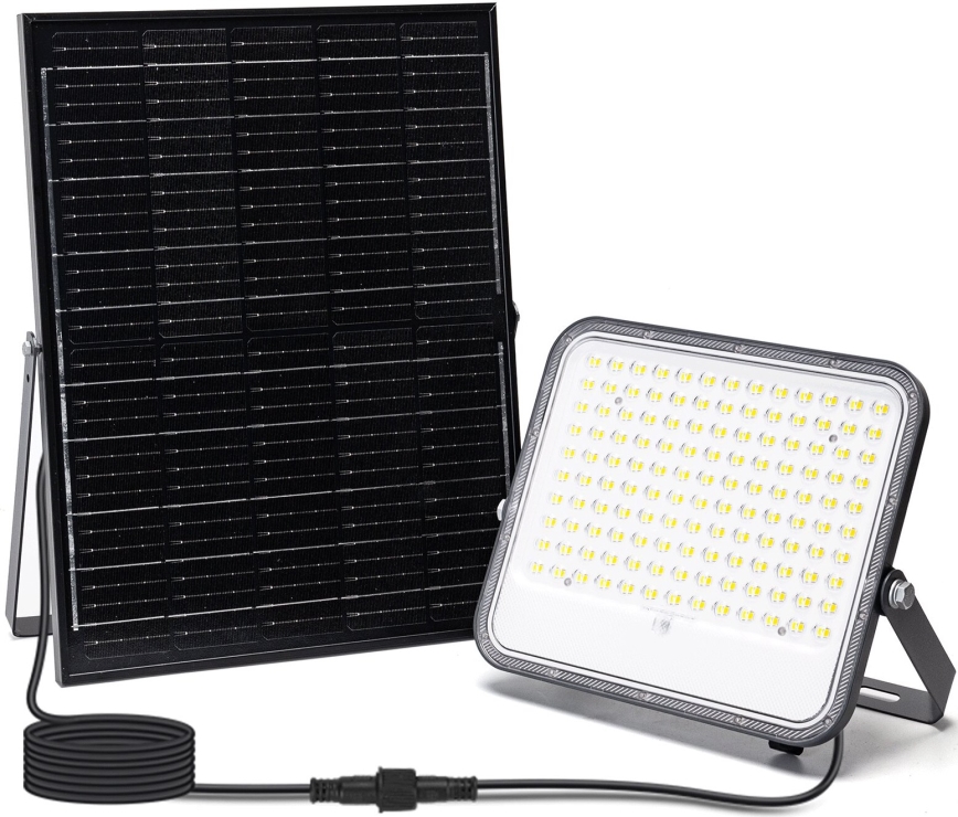 Aigostar - LED Dimmable solar floodlight LED/200W/3,4V 3000/4000/6500K IP66 16000 mAh + remote control