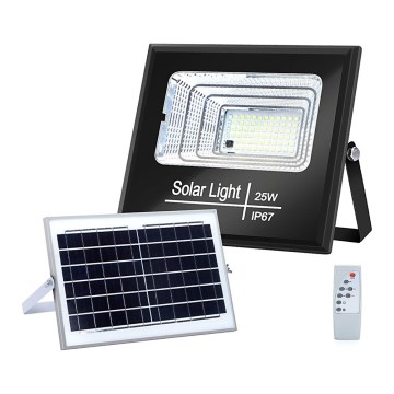 Aigostar - LED Dimmable solar floodlight LED/25W/3,2V IP67 + remote control