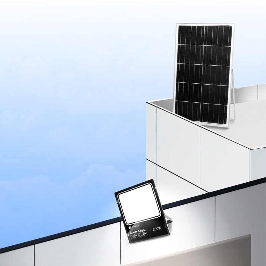 Aigostar - LED Dimmable solar floodlight LED/300W/3,2V IP66 + remote control