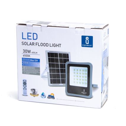 Aigostar - LED Dimmable solar floodlight LED/30W/3,2V IP67 + RC