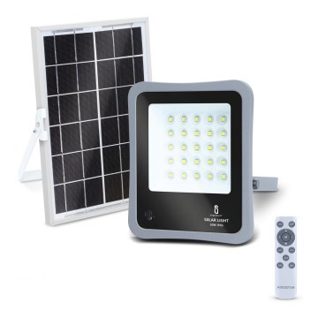 Aigostar - LED Dimmable solar floodlight LED/50W/3,2V IP65 + RC
