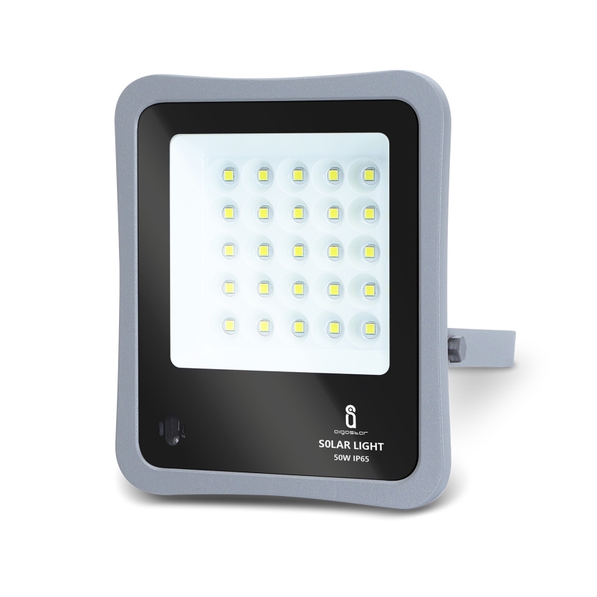 Aigostar - LED Dimmable solar floodlight LED/50W/3,2V IP65 + RC