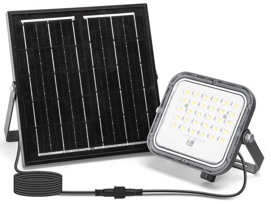 Aigostar - LED Dimmable solar floodlight LED/50W/3,4V 3000/4000/6500K IP66 + remote control