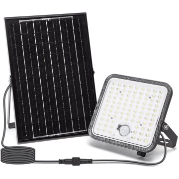 Aigostar - LED Dimmable solar floodlight with sensor LED/120W/3,4V 6500K IP66 + remote control