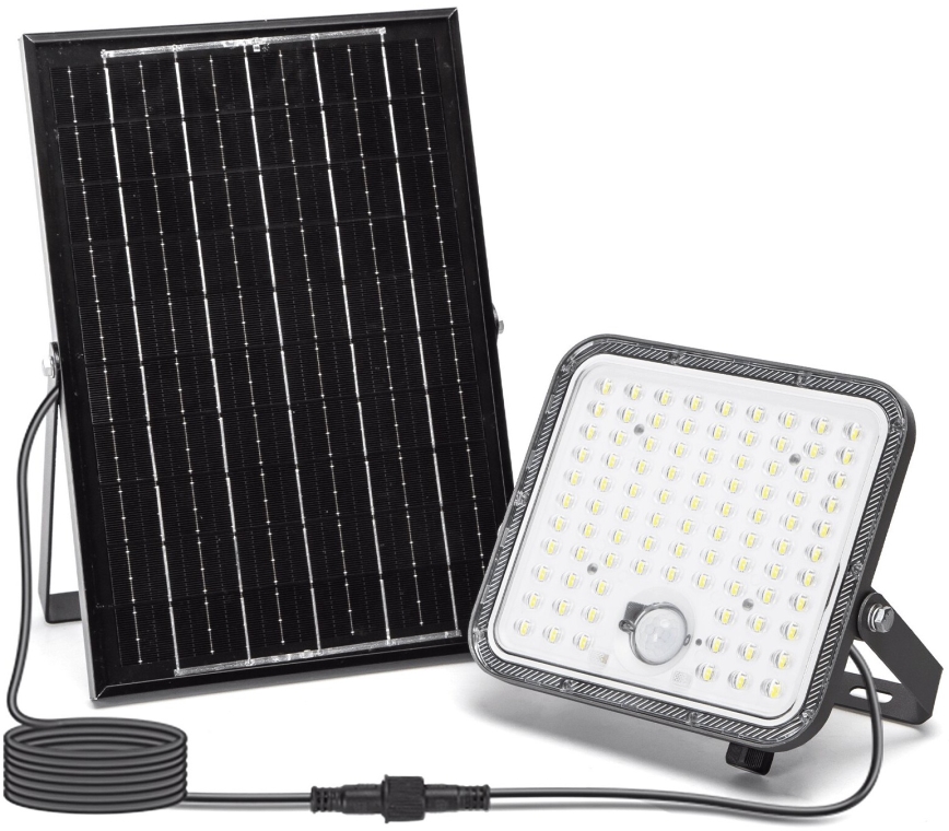Aigostar - LED Dimmable solar floodlight with sensor LED/120W/3,4V 6500K IP66 + remote control