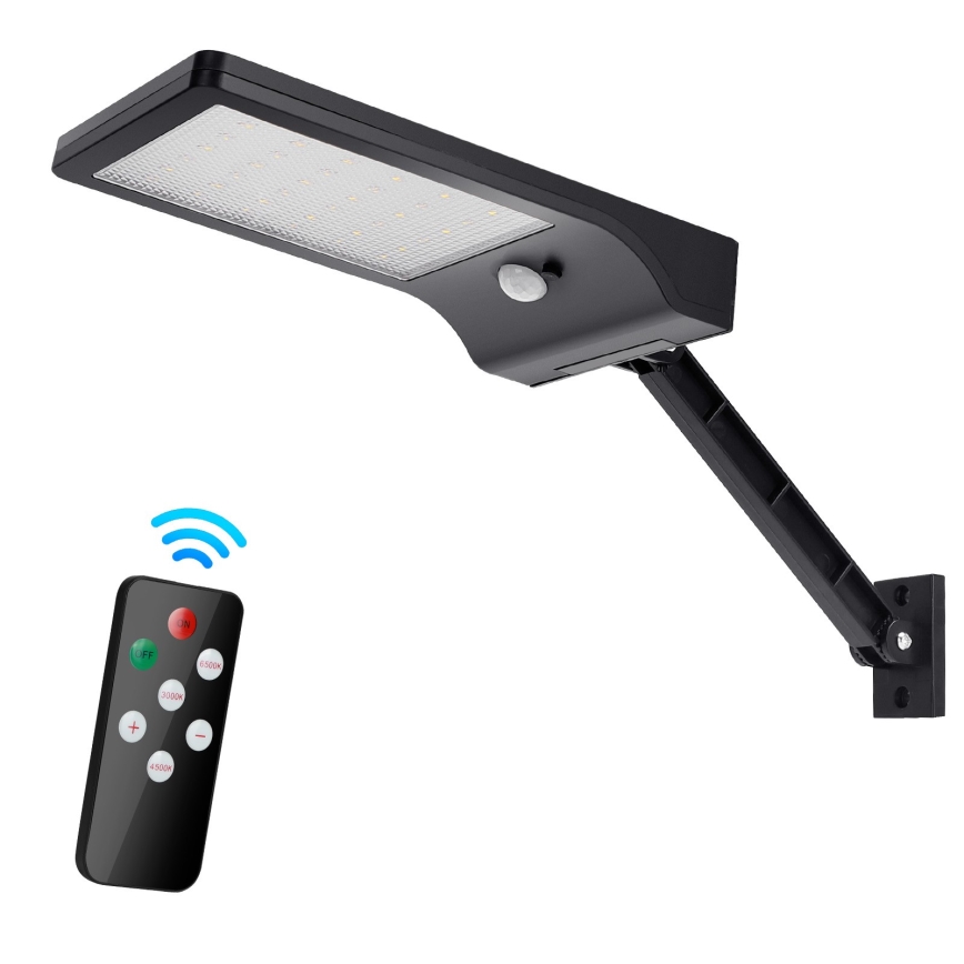 Aigostar - LED Dimmable solar lamp with sensor LED/2,3W/5,5V IP65 + remote control
