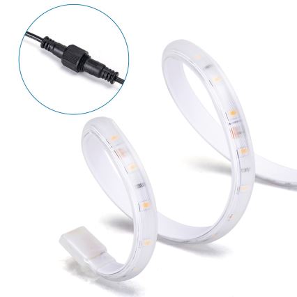 Aigostar - LED Dimmable solar strip LED/20W/3,2V 20 m 2700K IP65 20000 mAh + remote control