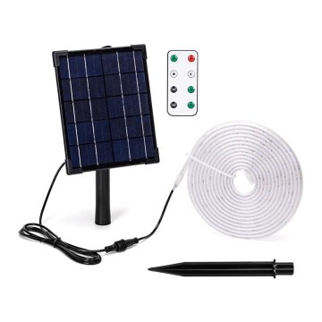 Aigostar - LED Dimmable solar strip LED/5W/3,2V 5 m 2700K IP65 + remote control