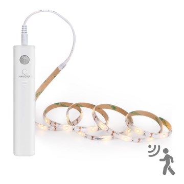 Aigostar - LED Dimmable strip with a sensor 1m LED/2W/4xAAA 3000K IP65