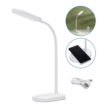 Aigostar - LED Dimmable table lamp with wireless charging LED/2,5W/5V white