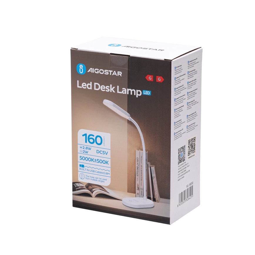Aigostar - LED Dimmable touch table lamp LED/3W/5V
