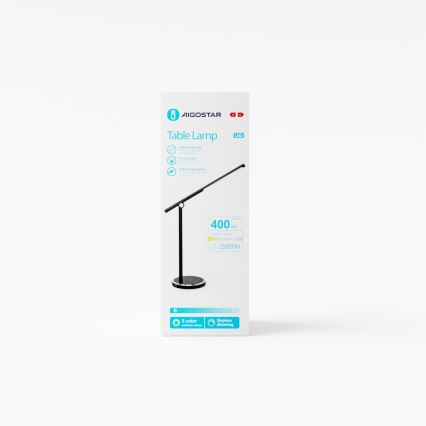 Aigostar - LED Dimmable touch table lamp LED/8W/230V 3000-6000K black
