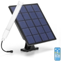 Aigostar - LED Dimmable tube with a solar panel LED/3,2V 3000K/4000K/6500K IP65 5000 mAh + remote control