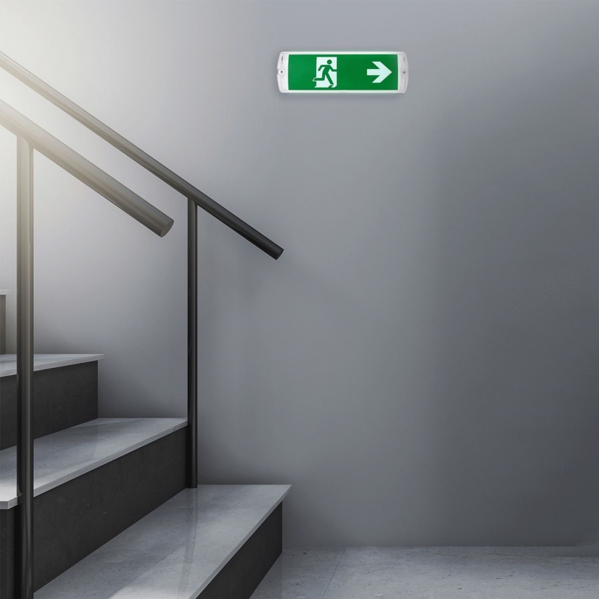 Aigostar - LED Emergency light EMERGENCY EXIT LED/4W/230V IP65 6500K 600mAh