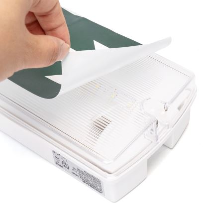 Aigostar - LED Emergency light EMERGENCY EXIT LED/4W/230V IP65 6500K 600mAh