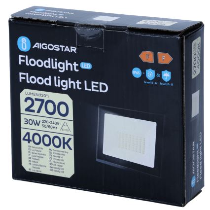 Aigostar - LED Floodlight 30W/230V 4000K IP65