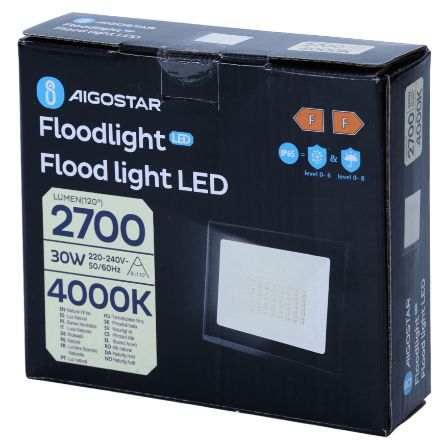 Aigostar - LED Floodlight 30W/230V 4000K IP65