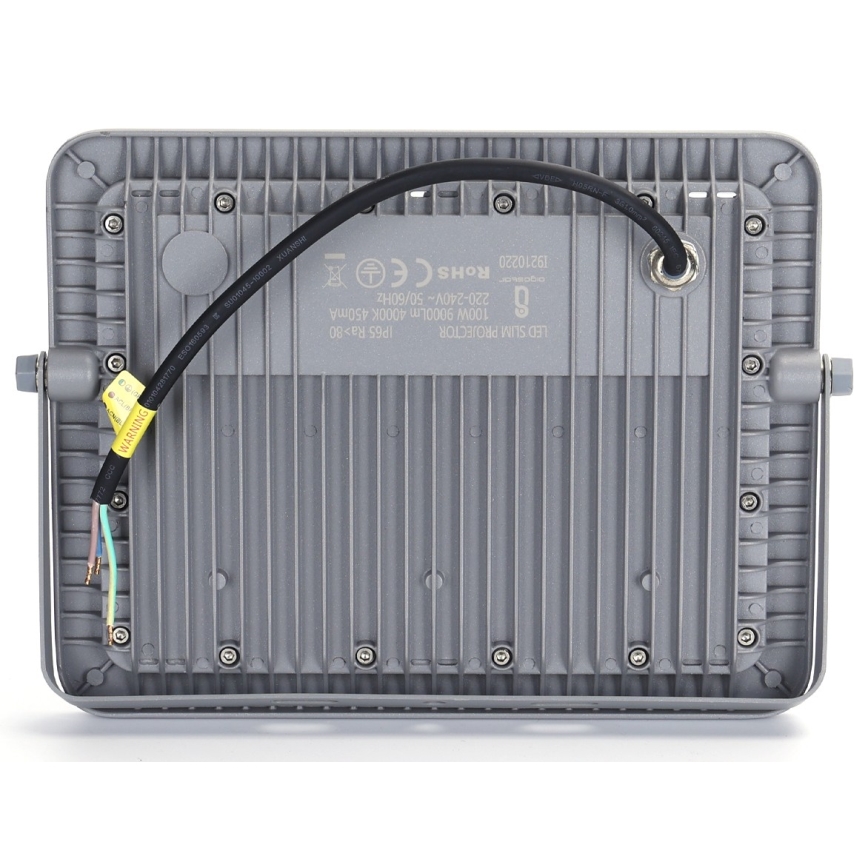 Aigostar - LED Floodlight LED/100W/230V grey 4000K IP65