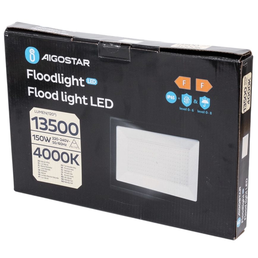 Aigostar - LED Floodlight LED/150W/230V 4000K IP65 black