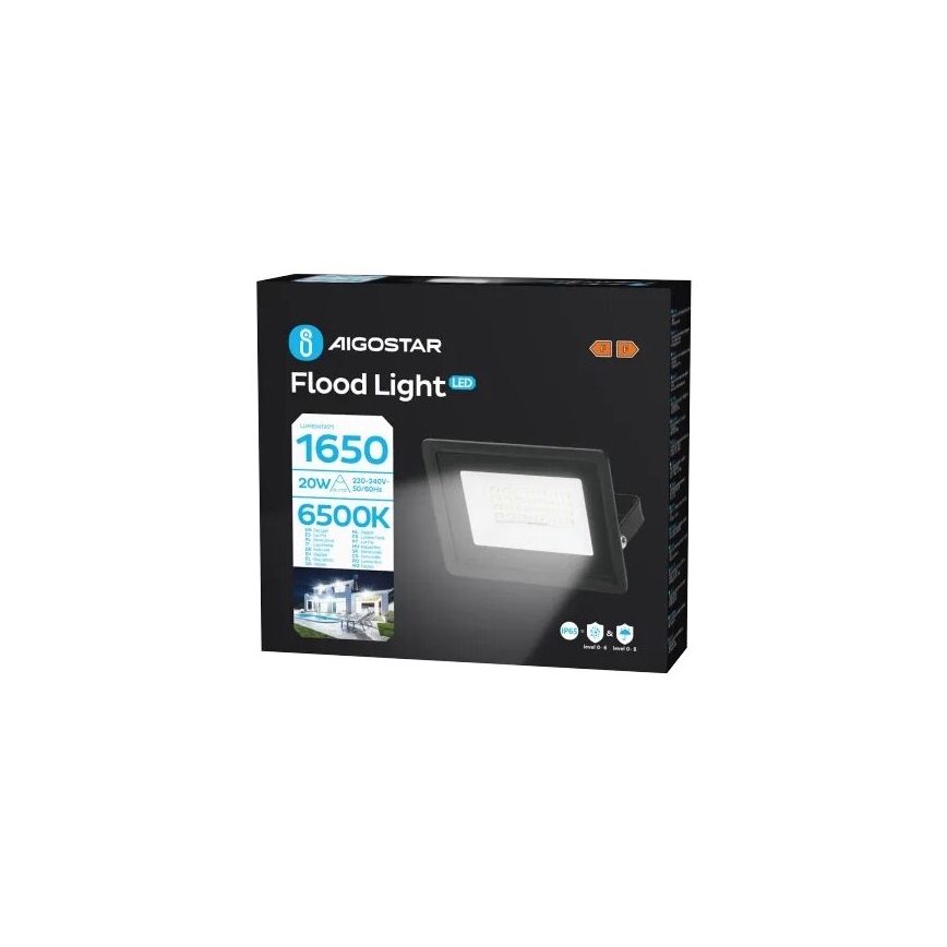 Aigostar - LED Floodlight LED/20W/230V 6500K IP65
