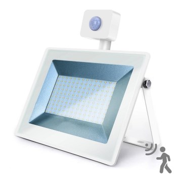Aigostar - LED Floodlight with a sensor LED/100W/230V 4000K IP65 white
