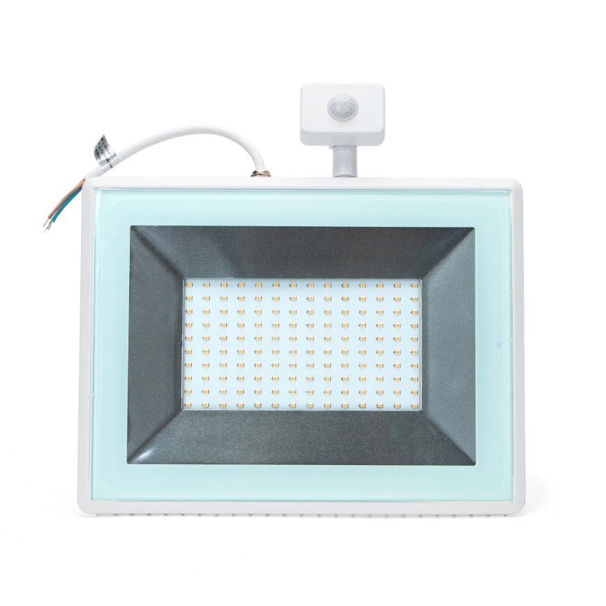 Aigostar - LED Floodlight with a sensor LED/100W/230V 4000K IP65 white
