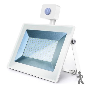 Aigostar - LED Floodlight with a sensor LED/100W/230V 6400K IP65 white