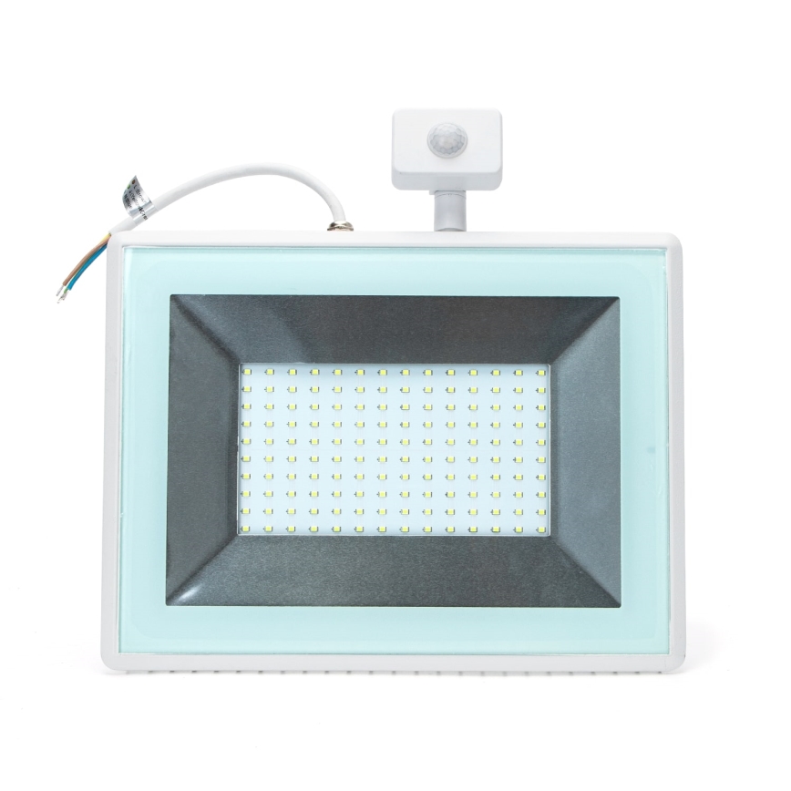 Aigostar - LED Floodlight with a sensor LED/100W/230V 6400K IP65 white