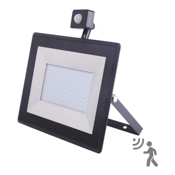Aigostar - LED Floodlight with a sensor LED/100W/230V IP65 black