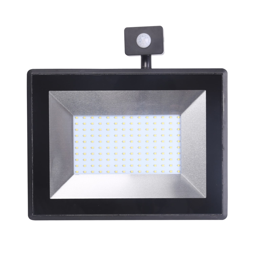 Aigostar - LED Floodlight with a sensor LED/100W/230V IP65 black