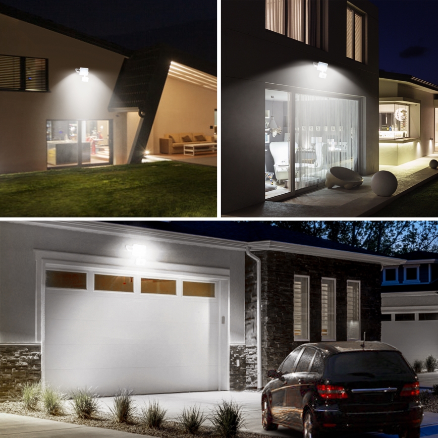 Aigostar - LED Floodlight with a sensor LED/10W/230V 4000K IP65 white